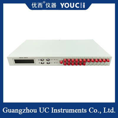 سوئیچ نوری 18 کانالی که روی قفسه نصب شده است، از دست دادن کمی دارد